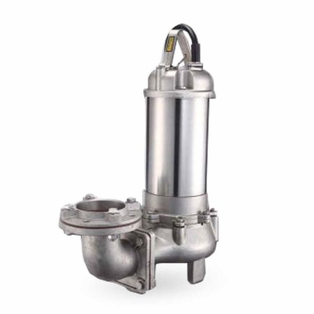 BARMESA 3BSV754DS Submersible Stainless Vortex Sewage Pump 75 HP 460V 3PH 33' Cord Manual 72090078